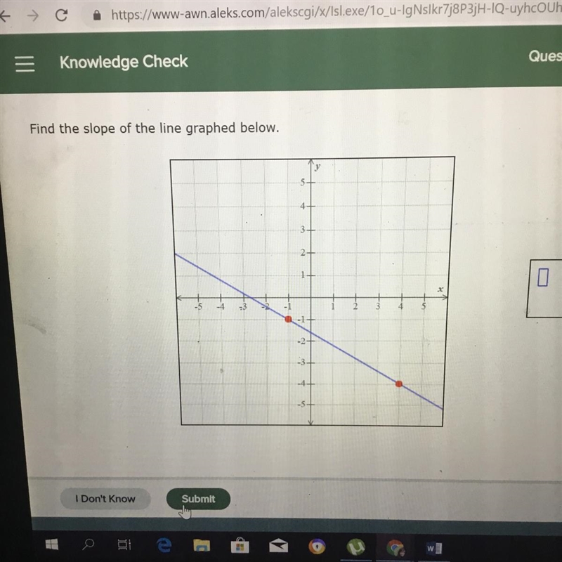 Urgent! FndThe slope of the line graph below-example-1