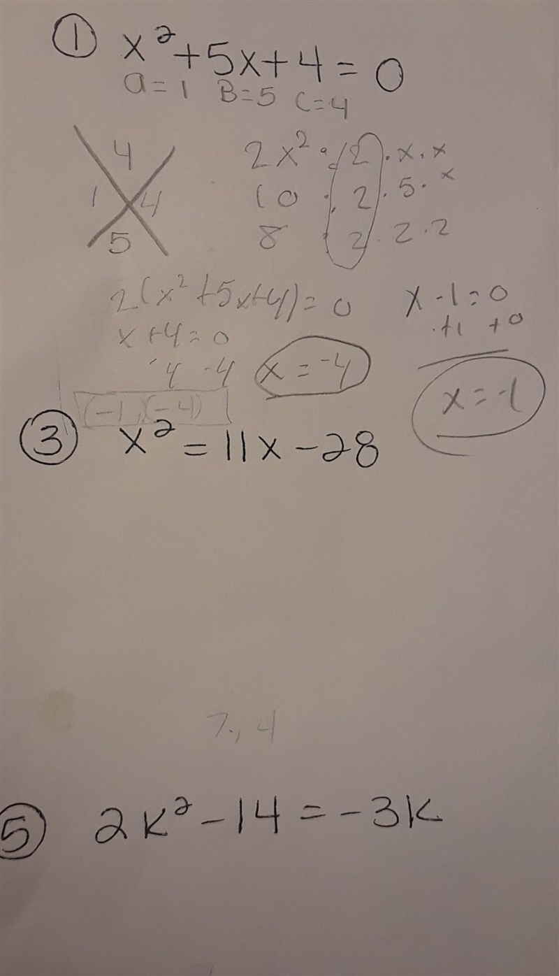 Help please must show work problem 3 and problem 5​-example-1