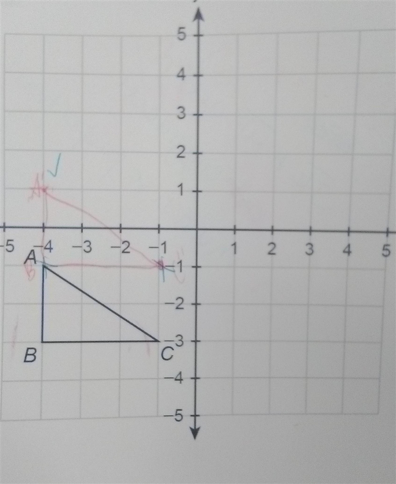 1. Draw the image of ABC under the dilation with scale factor 2 and center of dilation-example-1