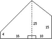 Find the area of the irregular figure. A. 432 units2 B. 438 units2 C. 650 units2 D-example-1