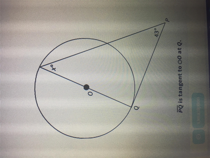 What is the value of x? In this figure A:53 B:43 C:57 D:47-example-1