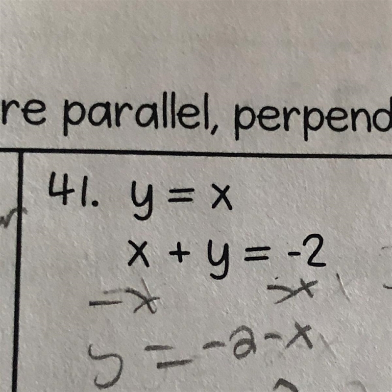 Help! Is it parallel, perpendicular, or neither? Thanks *ignore handwriting*-example-1