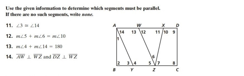 Use the given information to determine which segments must be parallel. If there are-example-1