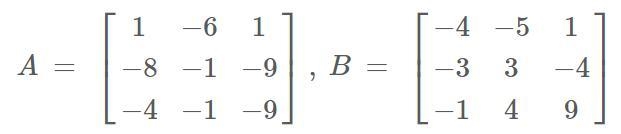 Find the product AB, if possible.-example-1