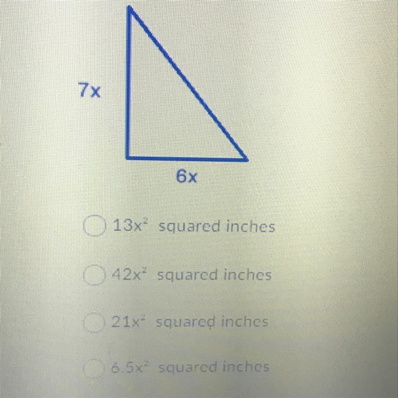 Area of a triangle can be found using the formula A = 1/2 bh where B is the base of-example-1