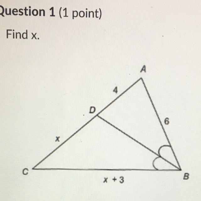 HELP PLEASE find x. a. 6 b. 3 c. 9 d. 12-example-1