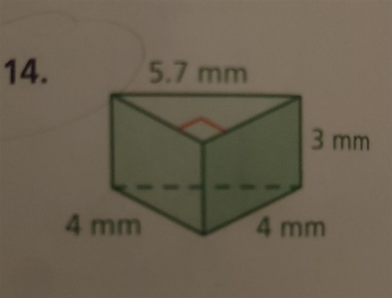 Find the surface area for the prism. ​-example-1