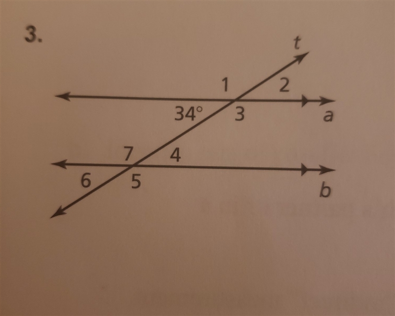 Use the figure to find the measure of the numbered angles-example-1