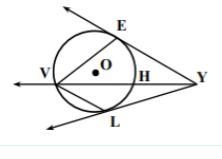 Given: m∠EYL=72° Find: mEHL , mLVE-example-1