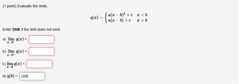 Need help evaluating the limits for this problem.-example-1