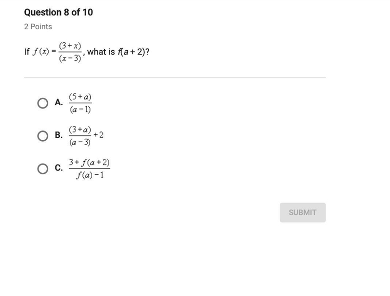 What is f(a+2)? WHAT IS THE FUNCTION-example-1