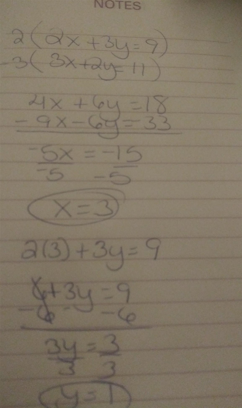 Solve the system of equations using any method. If there is no solution, write &quot-example-1