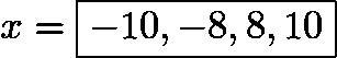 Find all real values of t that satisfy the equation t^2 = 324. If you find more than-example-1