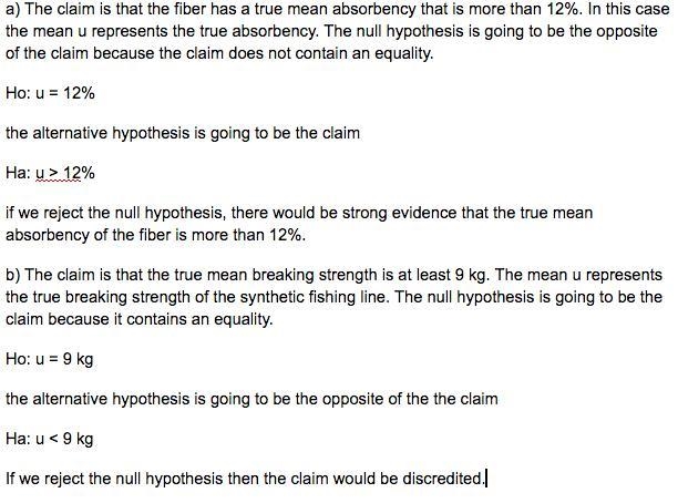 For the following scenarios, • describe what the mean  represents, and • set up H-example-1