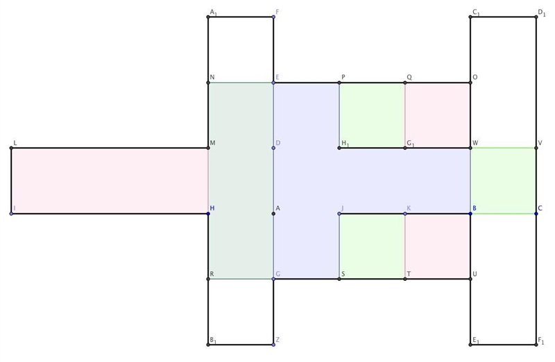 What is the surface area of the above composite object made out of two rectangular-example-1