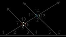 In the diagram, how many pairs of vertical angles are shown? ​-example-1