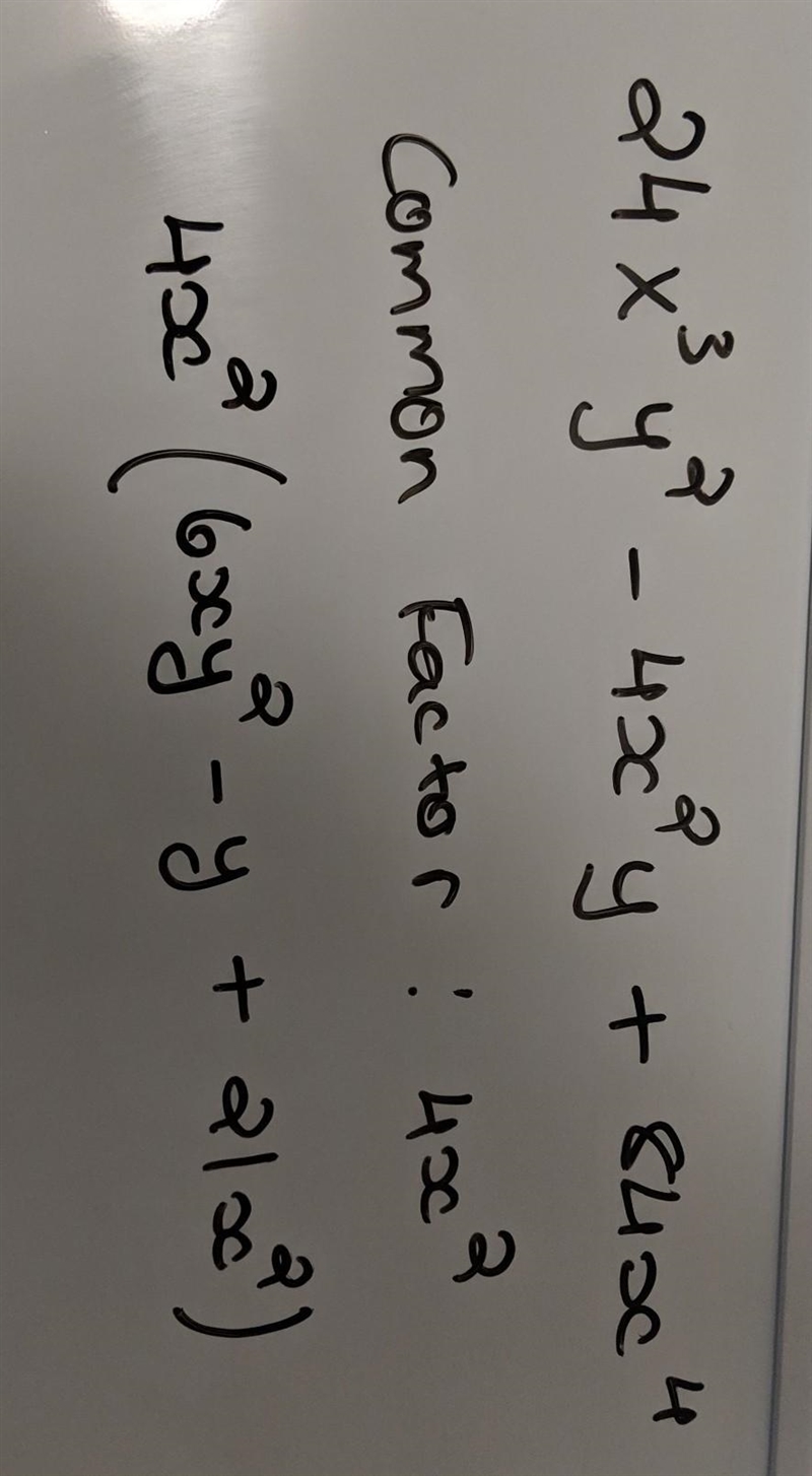 Factor. 24x³y²-4x²y+84x^4-example-1