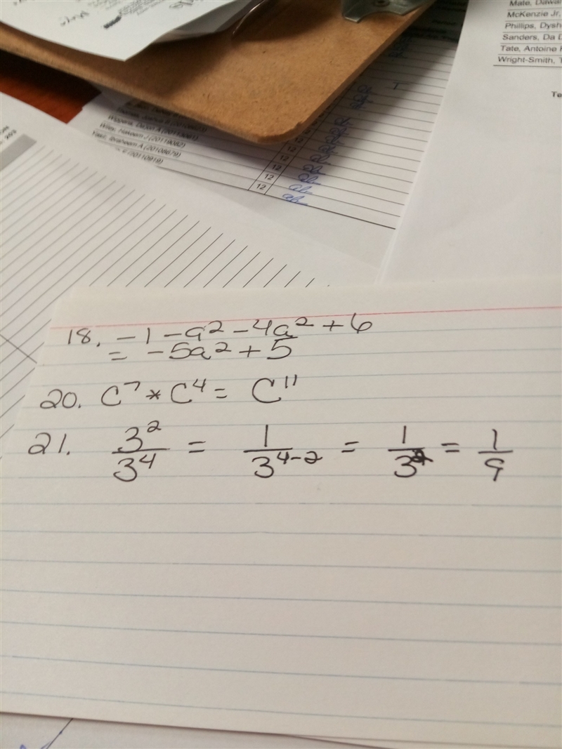 Please simplify each expression for 18, 20, and 21-example-1