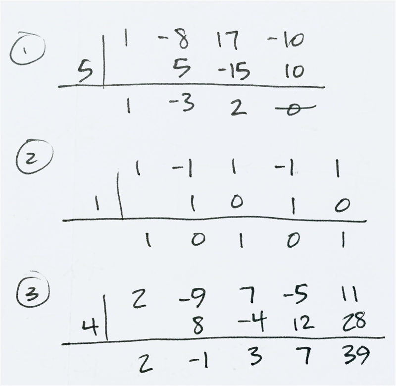 Please answer ASAP! PLEASE SHOW ALL WORK! 1) Divide using Synthetic Division (Please-example-1