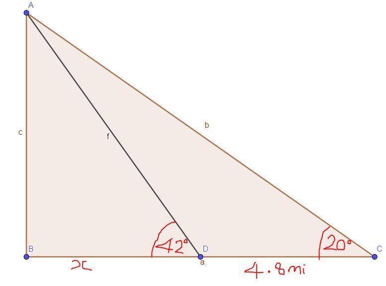 The angles of elevation of a hot air balloon from the two points on level ground are-example-1