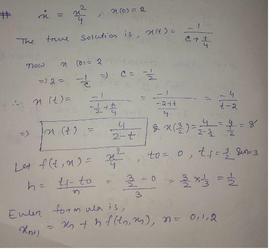 By hand, apply Euler’s method with n = 3 steps to solve the initial value problem-example-1