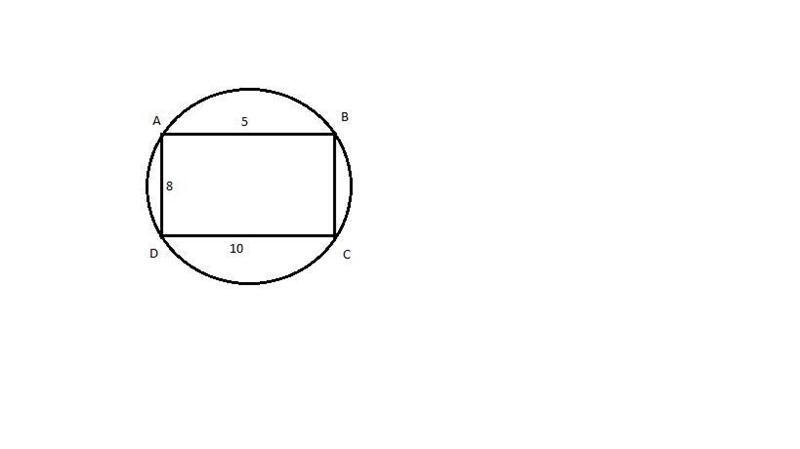 Given: Circumscribed quadrilateral ABCD, AB=5, AD=8, CD=10. Find: BC-example-1