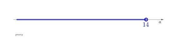 Please answer !! a - 4 < 10-example-1