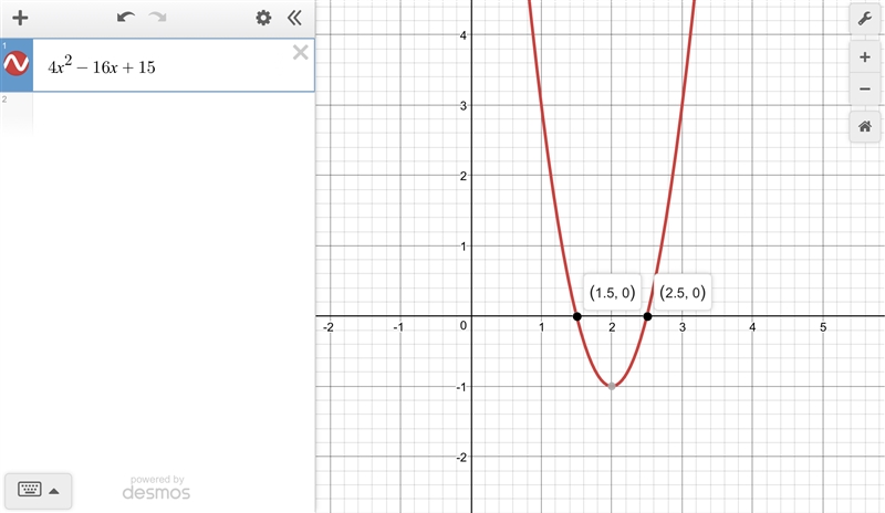 Factor 4m2 – 16m + 15 completely.-example-1