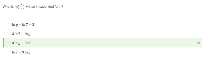 What is ln(y37) written in expanded form?-example-1