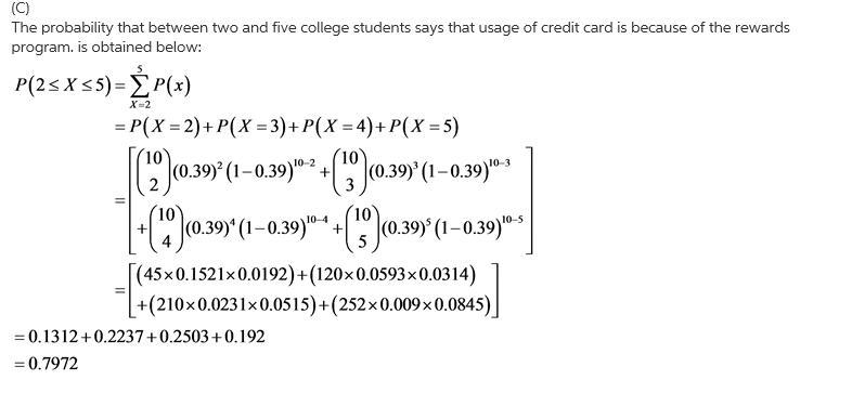 36% of college students say they use credit card because of the rewards program . You-example-3