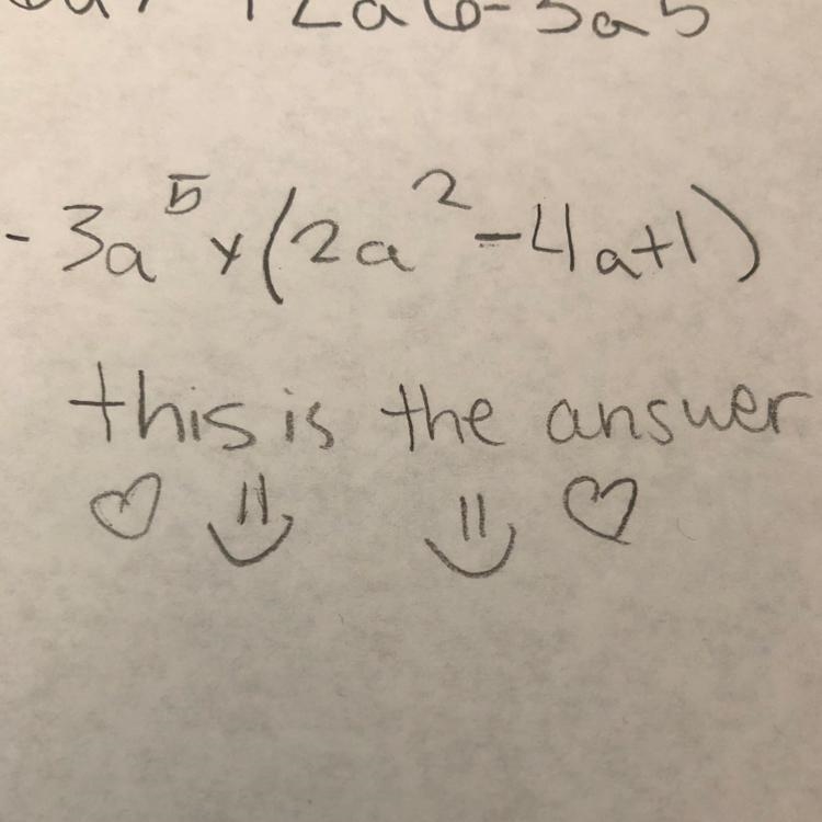 PLEASE HELP QUICKLY;; WILL GIVE 40 POINTS! Factor the polynomial by factoring out-example-1