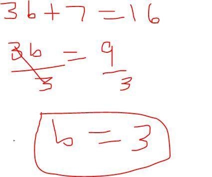 For what value of the variable will the expression 3b+7 be equal to 16-example-1