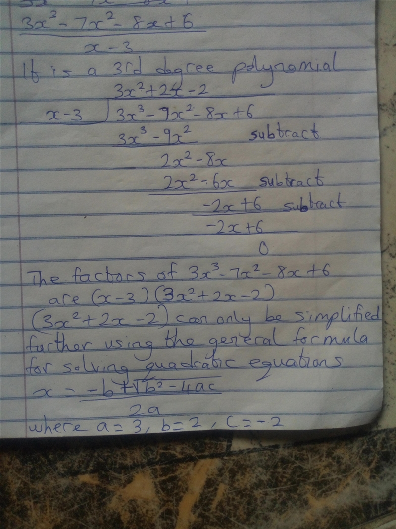 (3x^(3)-7x^(2)-8x+6)/(x-3)-example-1