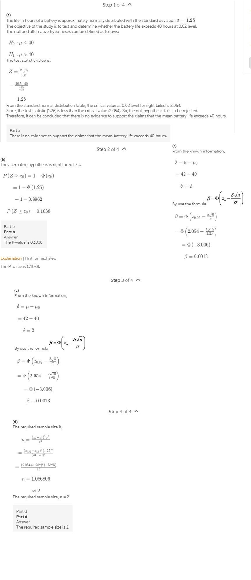 The life in hours of a battery is known to be approximately normally distributed, with-example-1