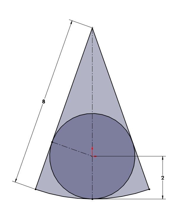 WILL GIVE LARGE REWARD! Given: Sector BAC with r=8 Radius of inscribed circle O is-example-1