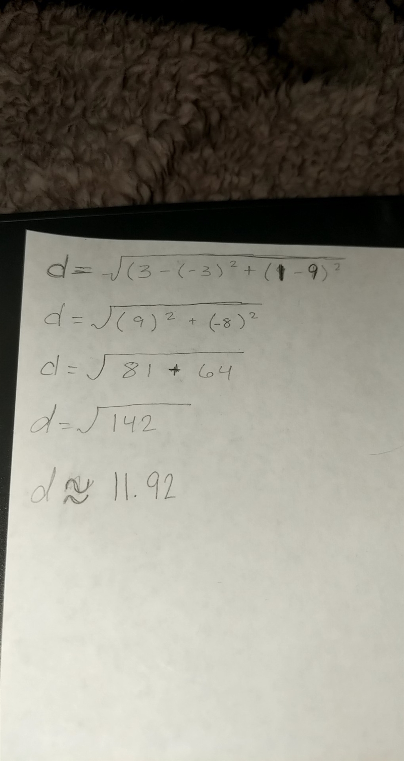 The library is located at (-3,9) and the school is located at (3,1). How far is the-example-2