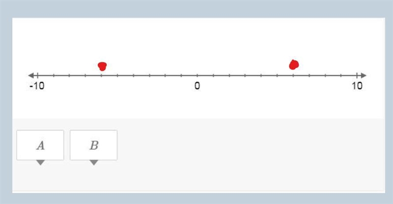 I NEED HELP, PLEASE!! Two numbers have a distance of 6 units from 0 on a number line-example-1