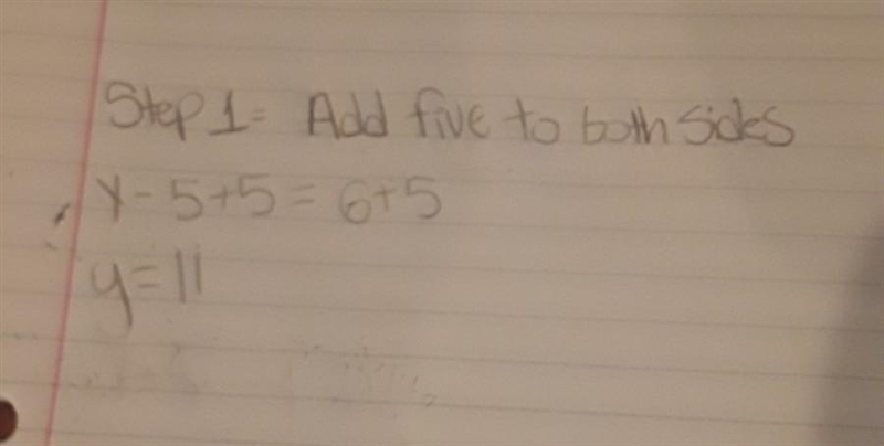 Y - 5 = 6 3 Y and 3 is a fraction-example-1