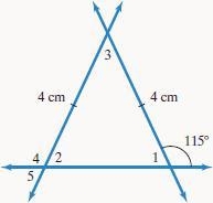 We have seen that isosceles triangles have two sides of equal length. The angles opposite-example-1