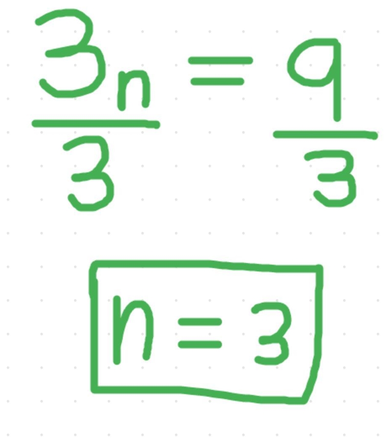 For which value of n the following equalities are true: 3n = 9-example-1