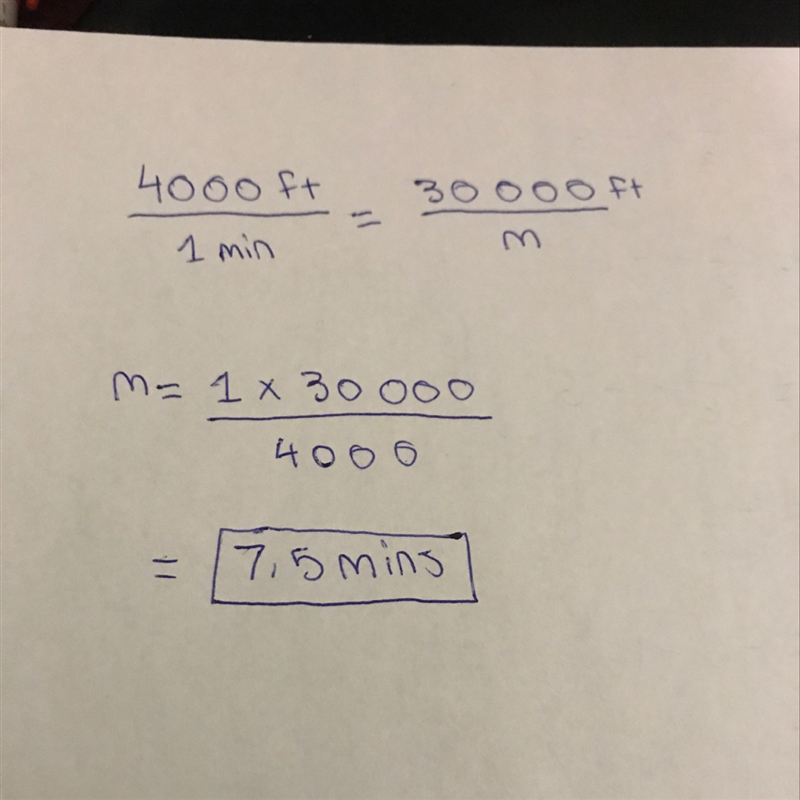 A commercial jet has been instructed to climb from its present altitude of 6000 feet-example-1