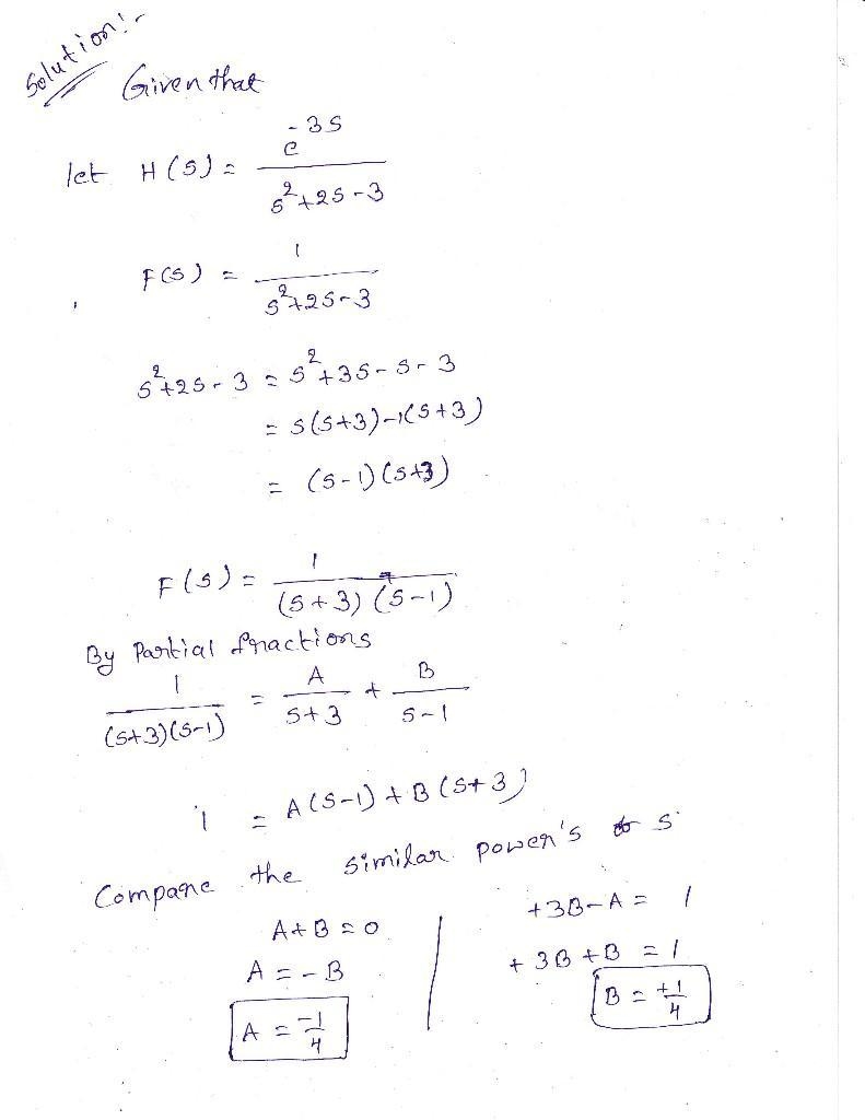 Use the second shift theorem to find the inverse laplace transform of (e^−3s) / (s-example-1