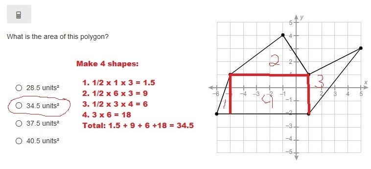 30 points!! What is the area of this polygon? 28.5 units² 34.5 units² 37.5 units² 40.5 units-example-1