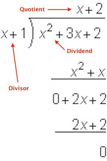 What is the quotient of the following division problem? A. x + 2 B. x + 1 C. x2 + 3x-example-1