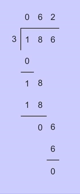 What 3 dividenb by 186 long divison-example-1