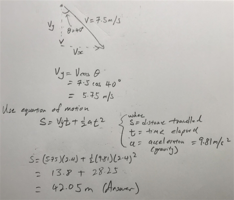 A student standing on the edge of a cliff throws a rock downward at a speed of 7.5 m-example-1