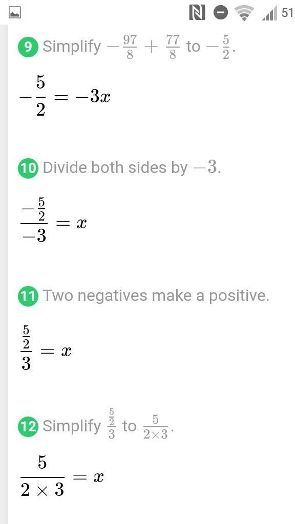 -12 1/8 = -3x + (-9 5/8) How do I do this?-example-3