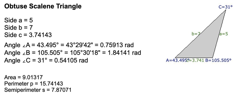 In △ABC, m∠A = α, m∠B = β, m∠C = γ. AB = c, AC = b, BC = a. Find the areas of the-example-1