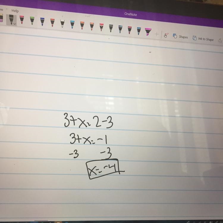 Which statement about the equation is true 3+x=2-3​-example-1