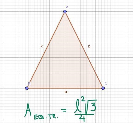 Use Heron's formula for triangular area to derive the area of an equilateral triangle-example-3